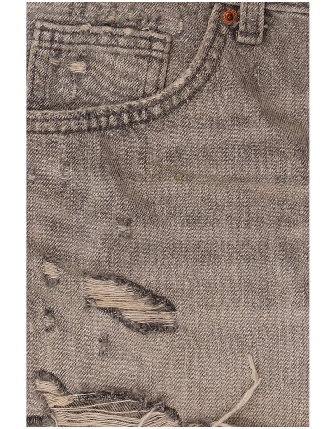 Damskie spodnie jeansowe Zara w trudnej sytuacji EU 40 Medium W30, szara bawełna
