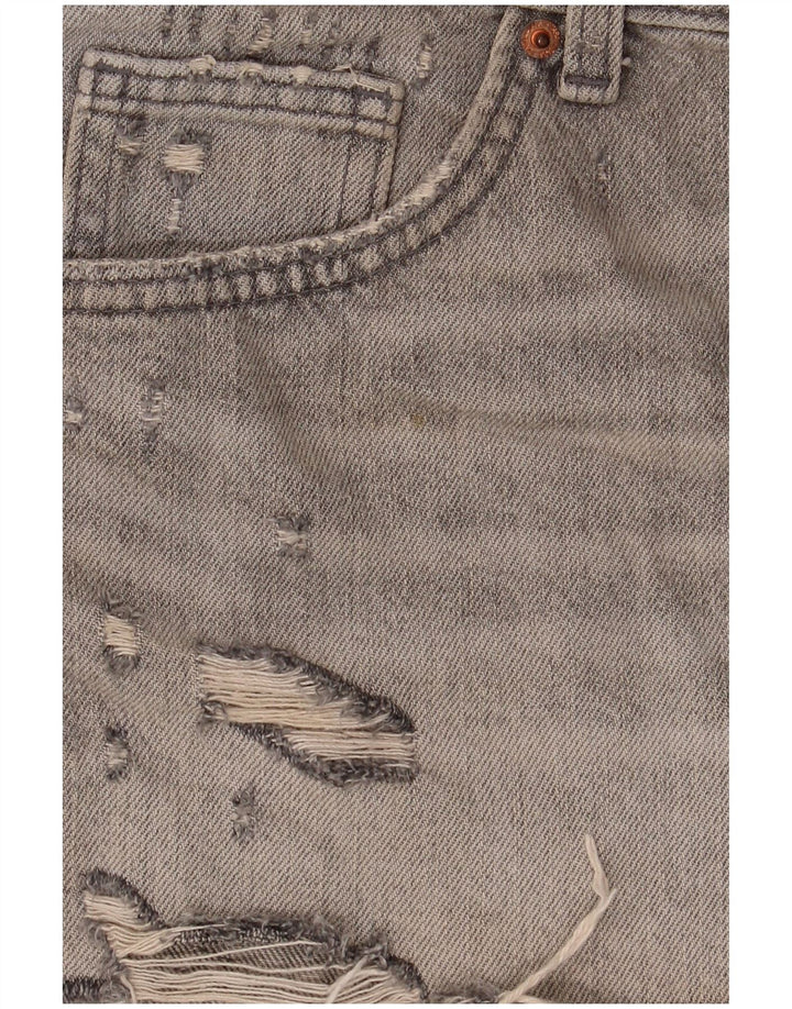 Damskie spodnie jeansowe Zara w trudnej sytuacji EU 40 Medium W30, szara bawełna
