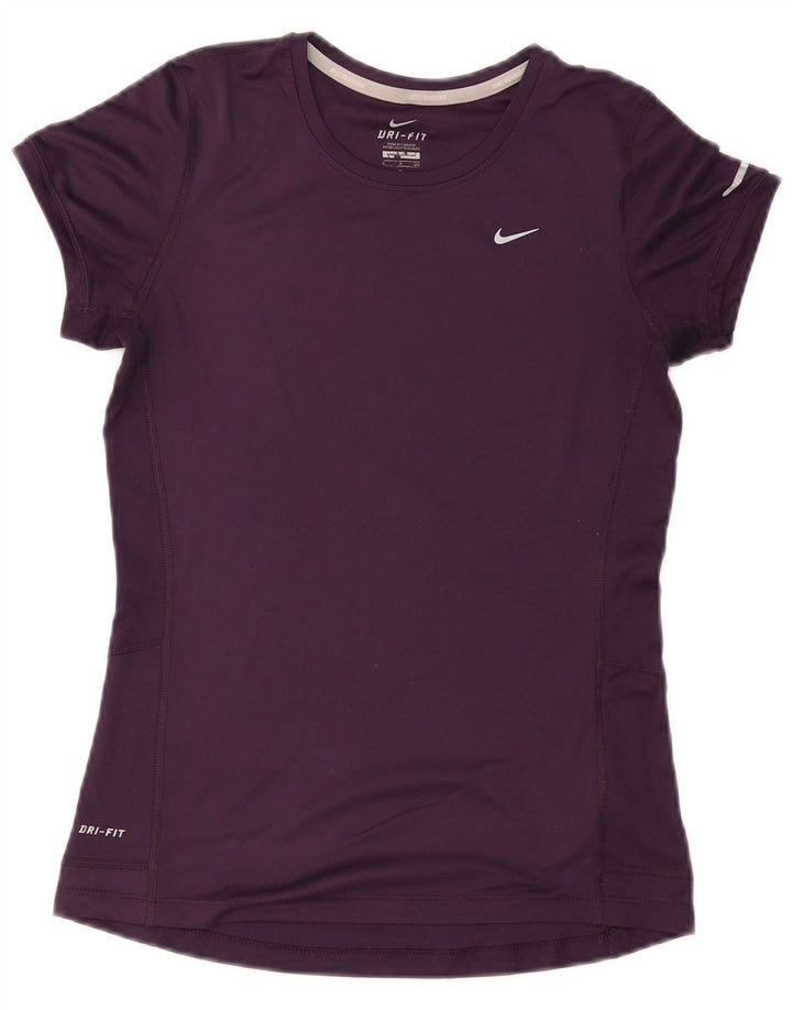 Damska koszulka Nike Dri Fit Top UK 8, mały, fioletowy poliester