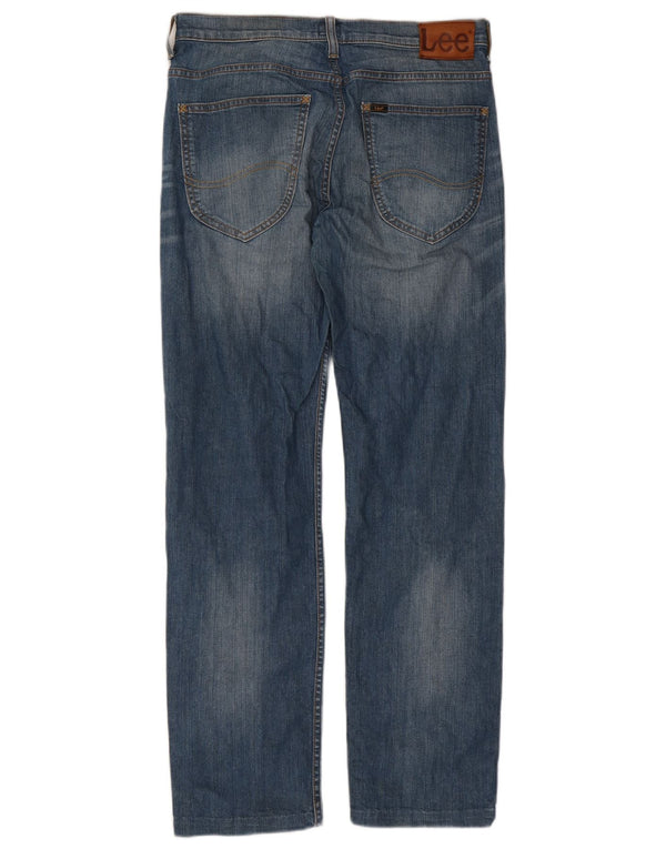 Męskie jeansy LEE Powell Straight W31 L30, niebieskie, bawełniane