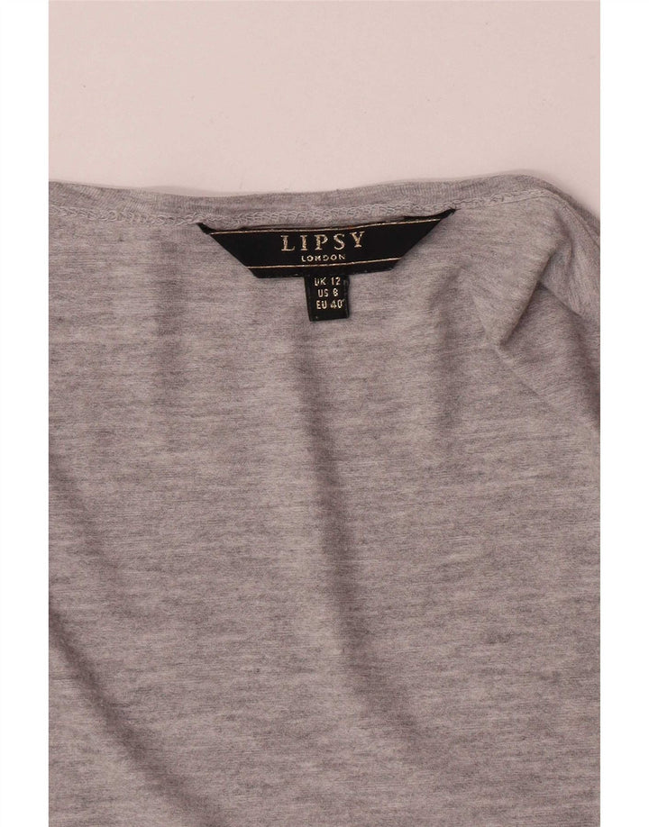 Sweter damski Lipsy Open Cardigan UK 12 średni szary