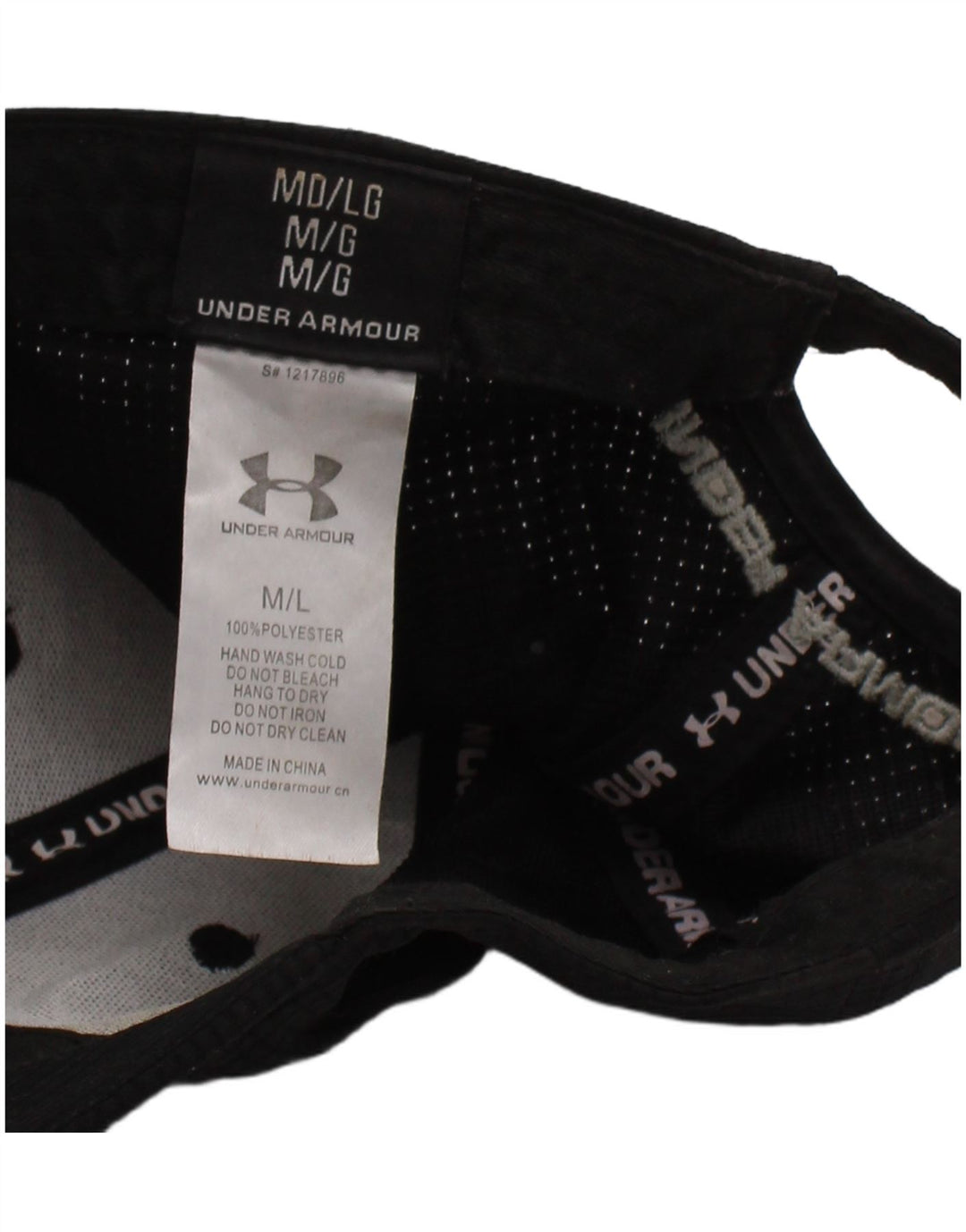Męska czapka z daszkiem Under Armour z grafiką, średnia/duża, czarna, poliestrowa