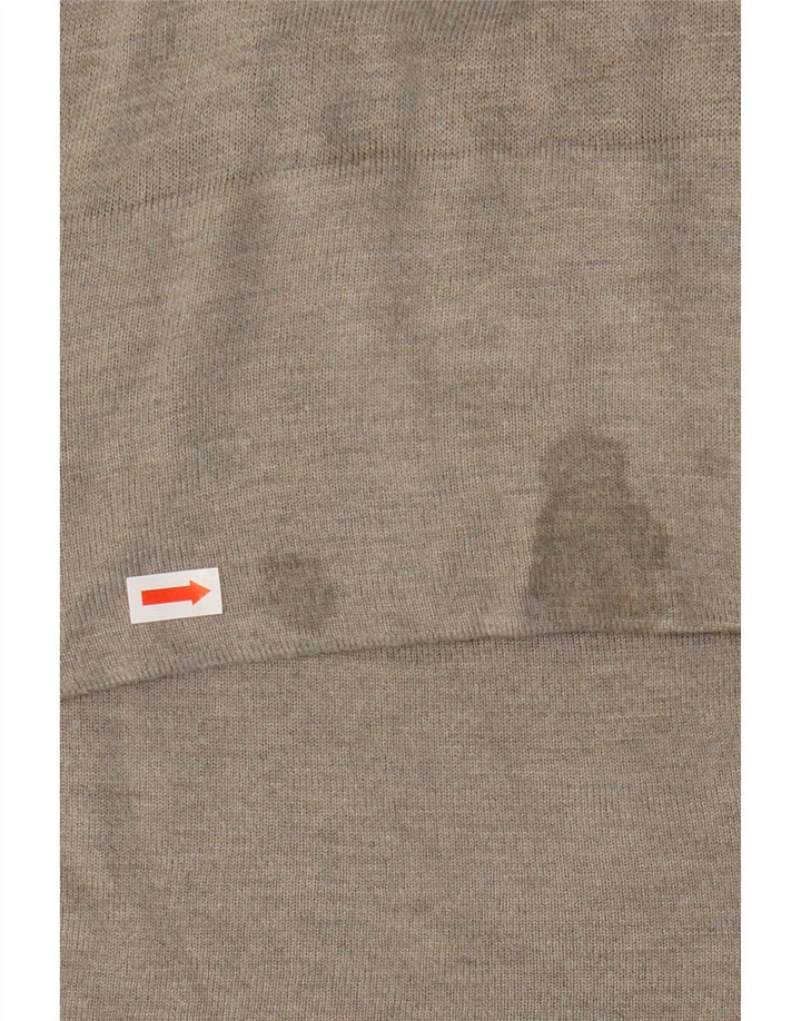 Sweter damski ZARA z dekoltem w kształcie litery V, UK 10, mały, szary