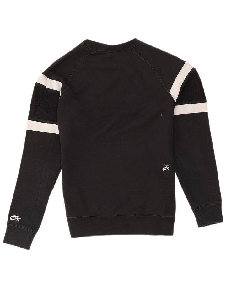 Męska bluza dresowa Nike, mała, czarna, bawełniana z blokami kolorów