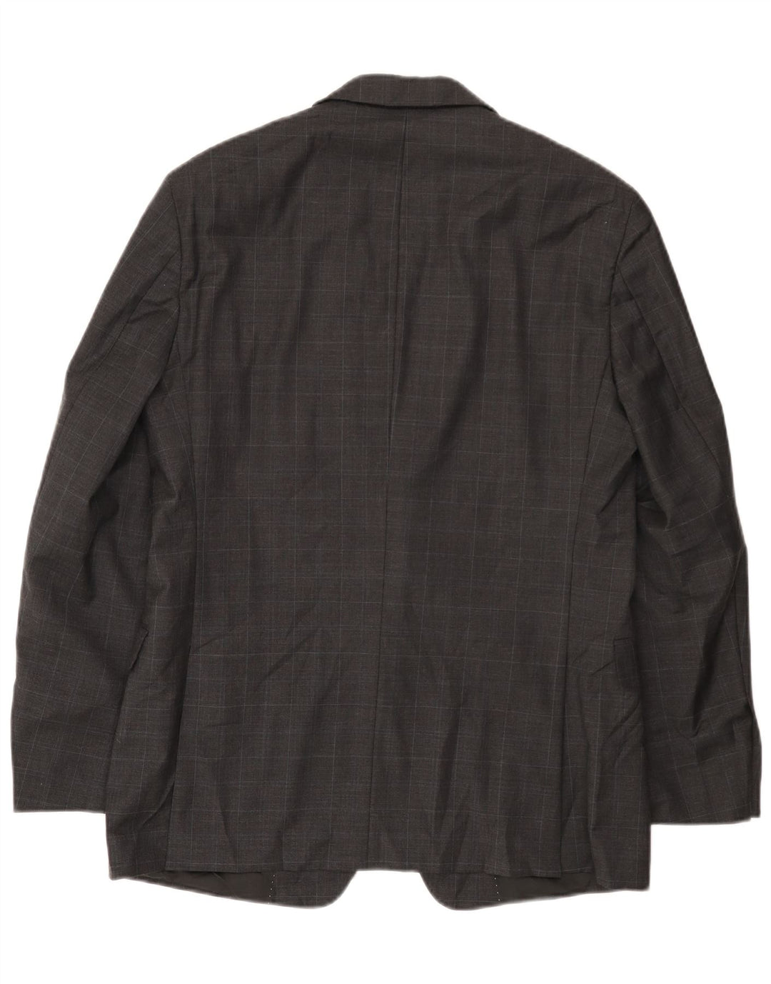 Męska marynarka zapinana na 2 guziki Tommy Hilfiger UK 40, duża, szara wełniana kratka