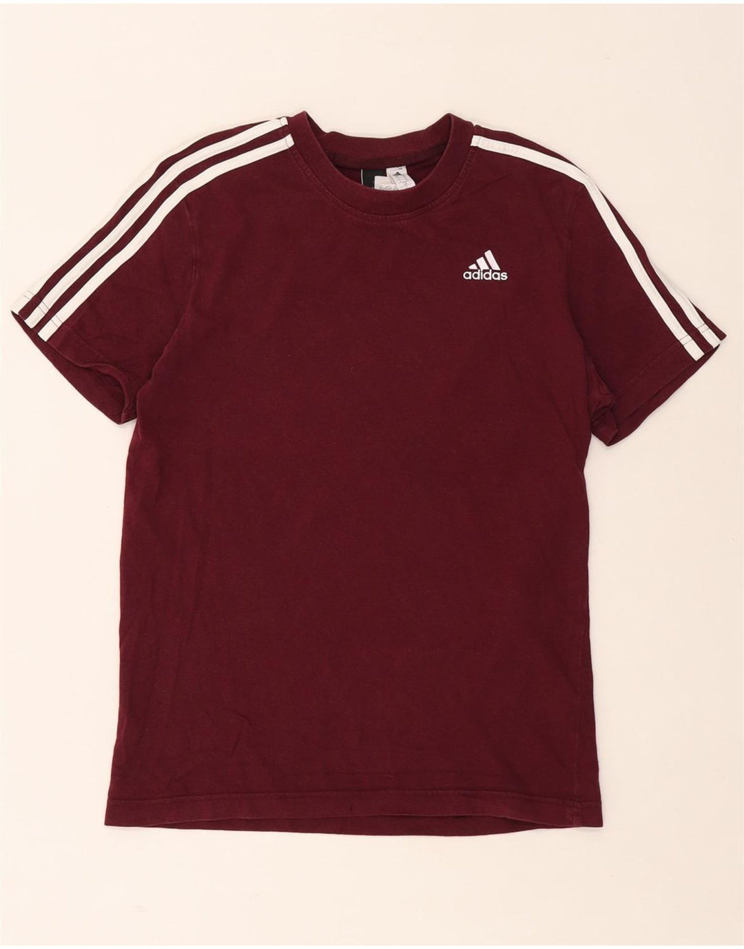 T-shirt męski ADIDAS, mały, bordowy, bawełniany
