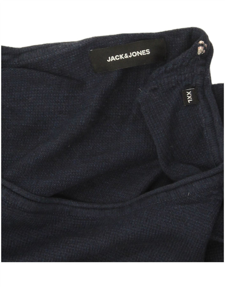 Top męski Jack & Jones z długim rękawem, 2XL, granatowy