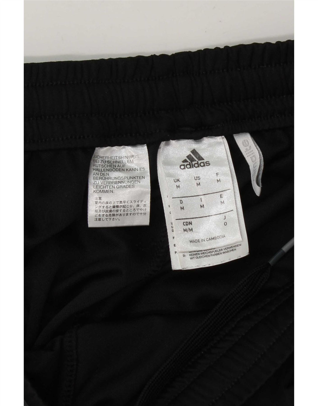 Męskie spodenki sportowe Adidas, średni czarny poliester