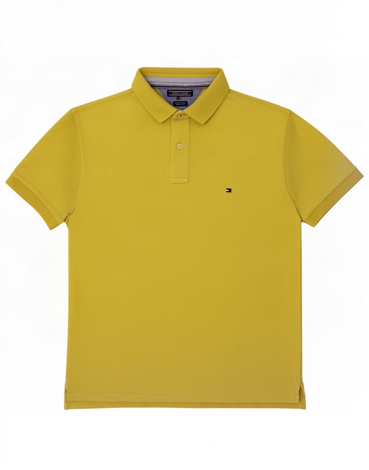Męska koszulka polo o regularnym kroju Tommy Hilfiger XL w kolorze żółtym