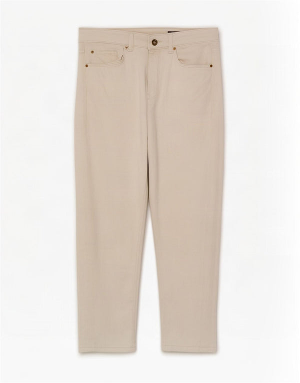 Marks & Spencer Damskie jeansy Cropped UK 12 Medium W28 L21 Złamana biała bawełna