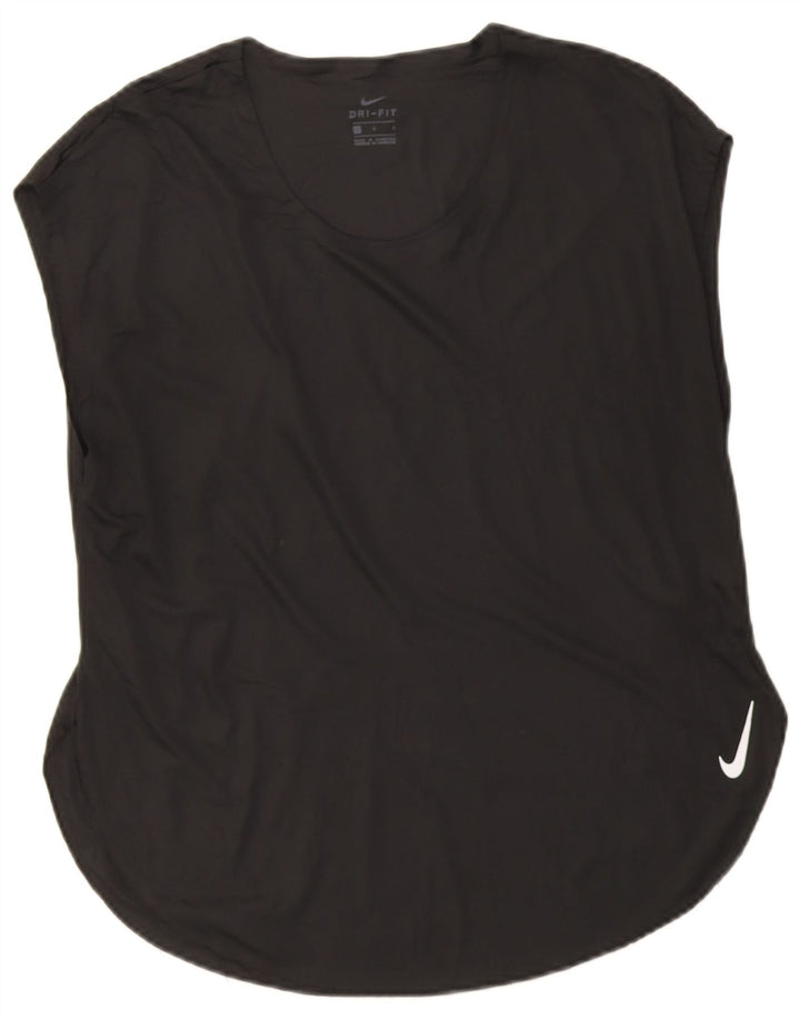 Damska koszulka Nike Dri Fit Top UK 16, duży, czarny poliester