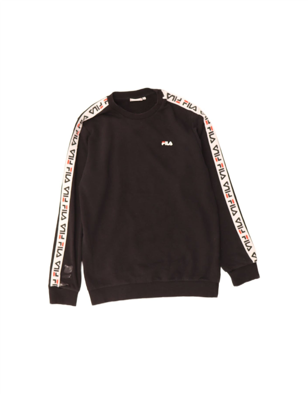 FILA Mens Graphic Sweatshirt Jumper Small Black Cotton