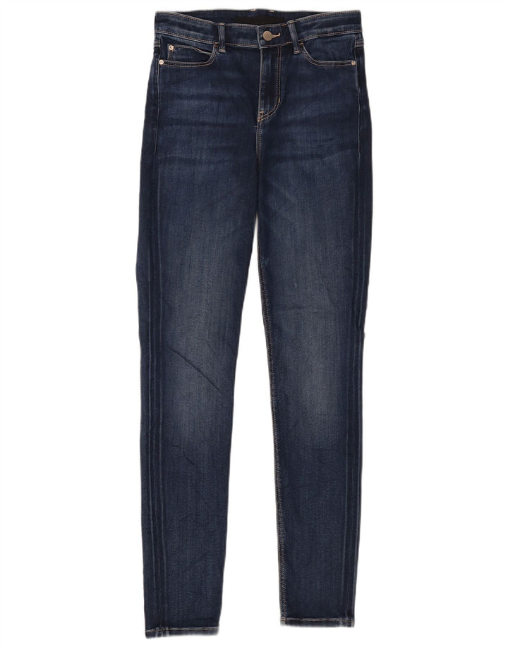 Damskie jeansy skinny GUESS W28 L29 Granatowe, bawełniane