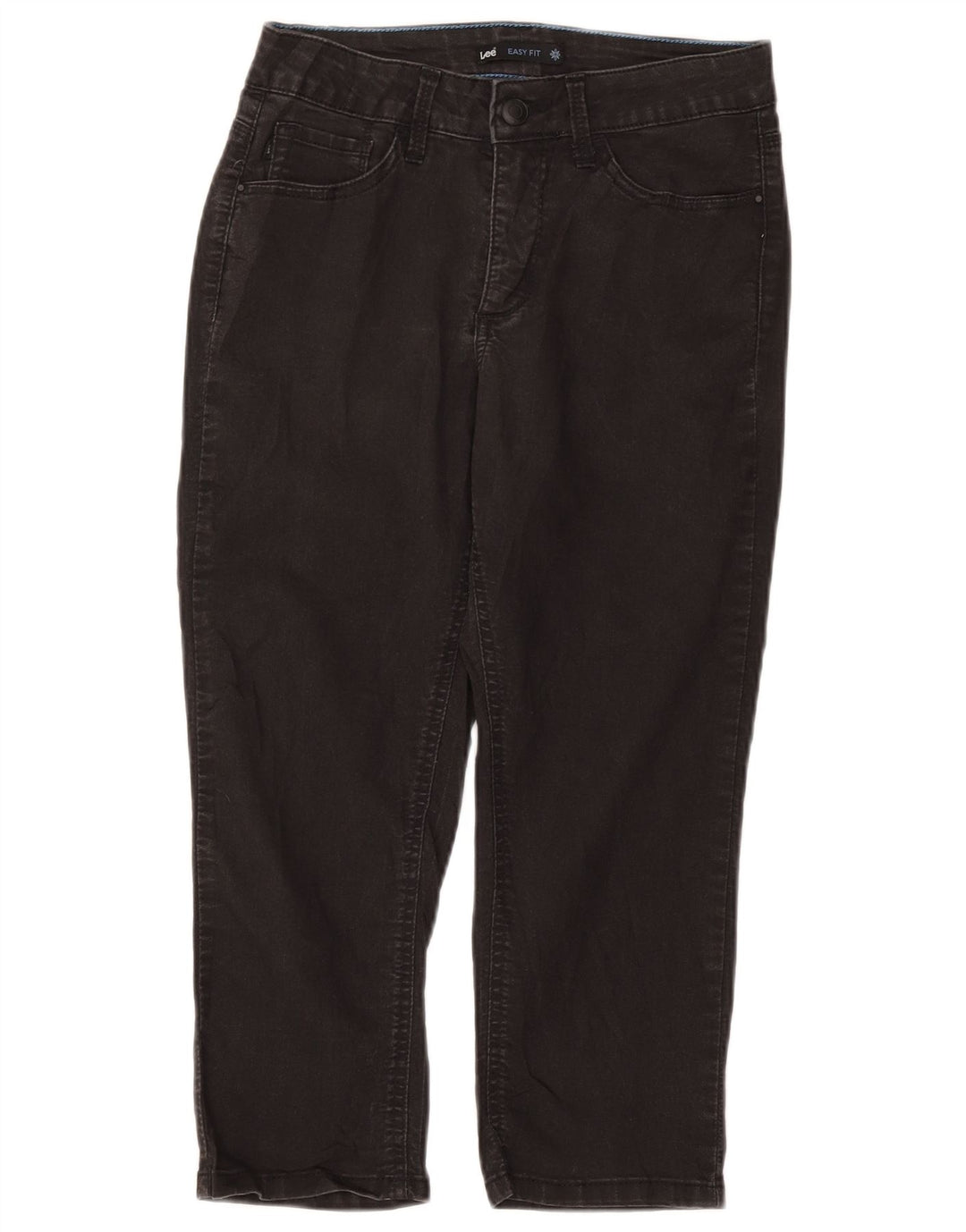 Damskie dżinsy Lee Easy Fit Capri US 8 Medium W28 L21 Czarna bawełna