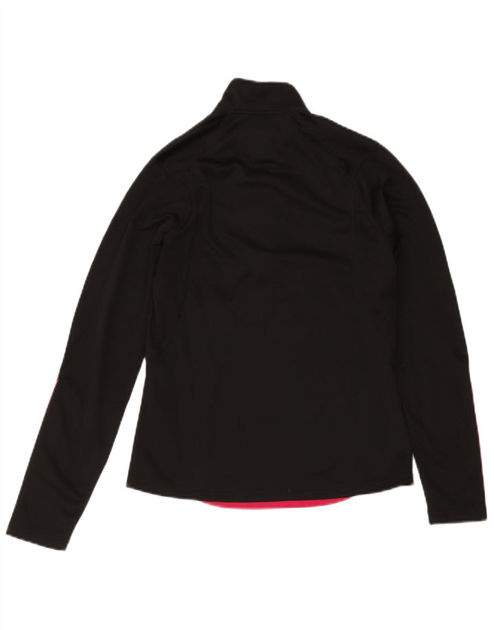 Damski dres Adidas Climacool Zip Neck Pullover Top UK 10 Small Black