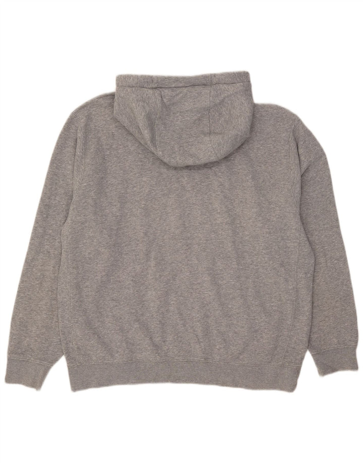 Męski sweter z kapturem Nike, duży, szary, z bawełny w cętki