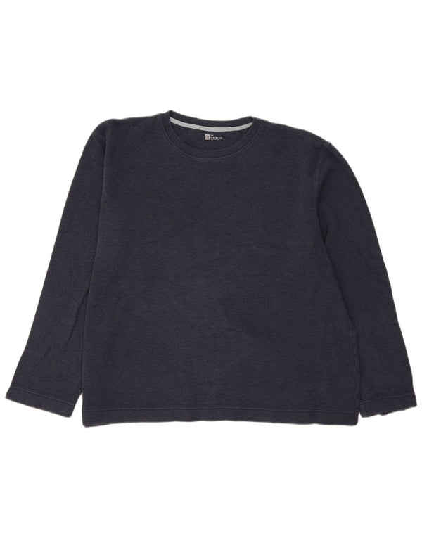 Męski top Gap Classic Fit z długim rękawem, 2XL, granatowy