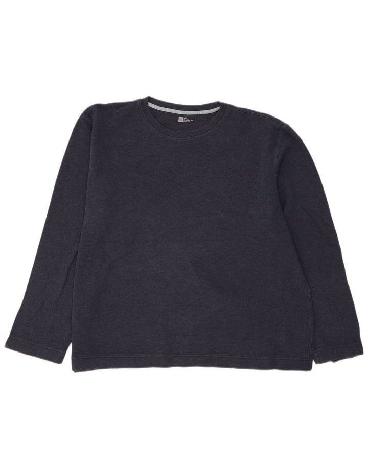 Męski top Gap Classic Fit z długim rękawem, 2XL, granatowy