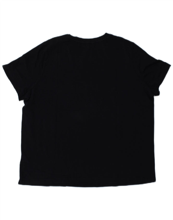 Damska koszulka z grafiką TOMMY HILFIGER Top UK 18 XL, granatowa, bawełniana