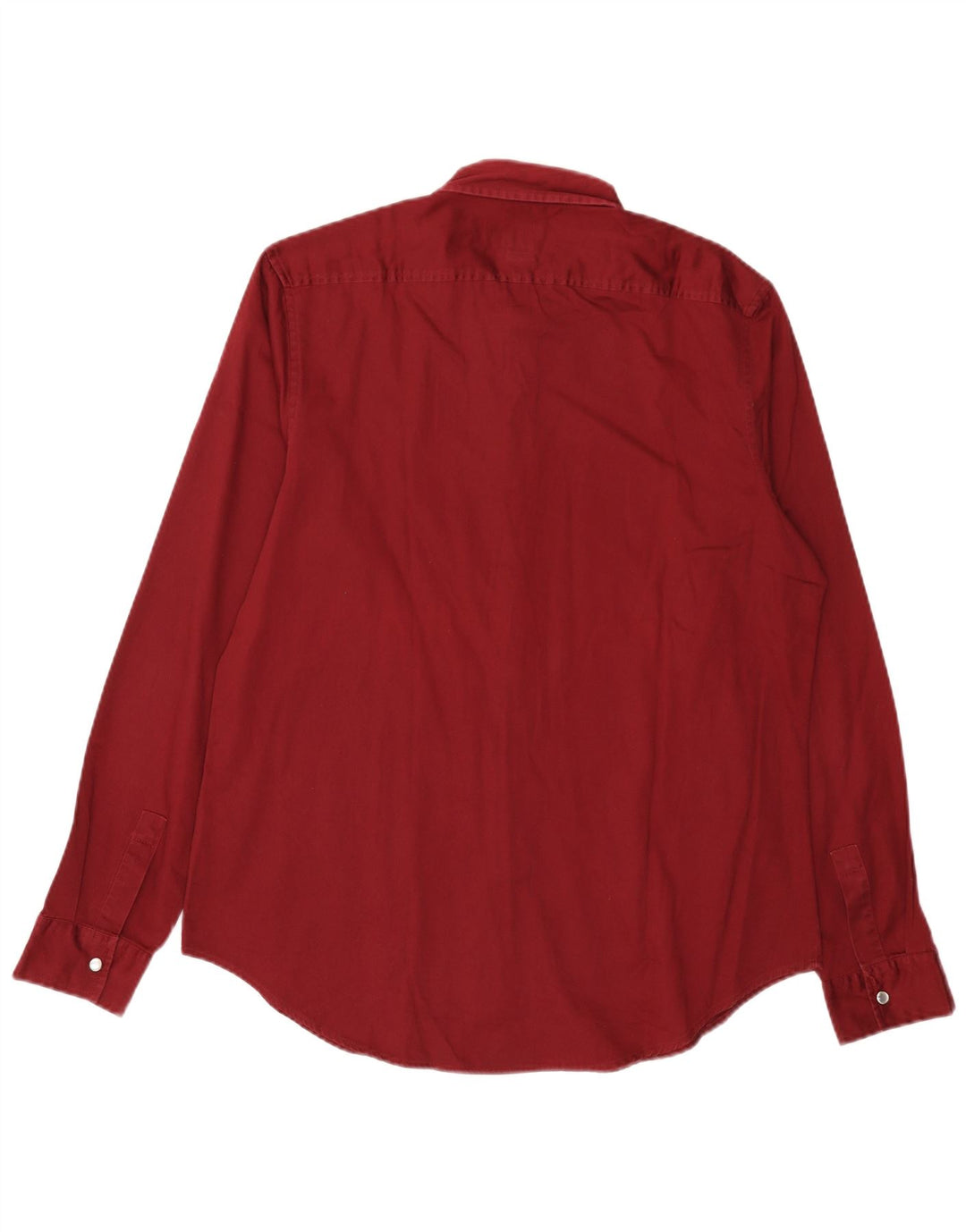 Koszula męska Calvin Klein Jeans, duża, bordowa, bawełniana