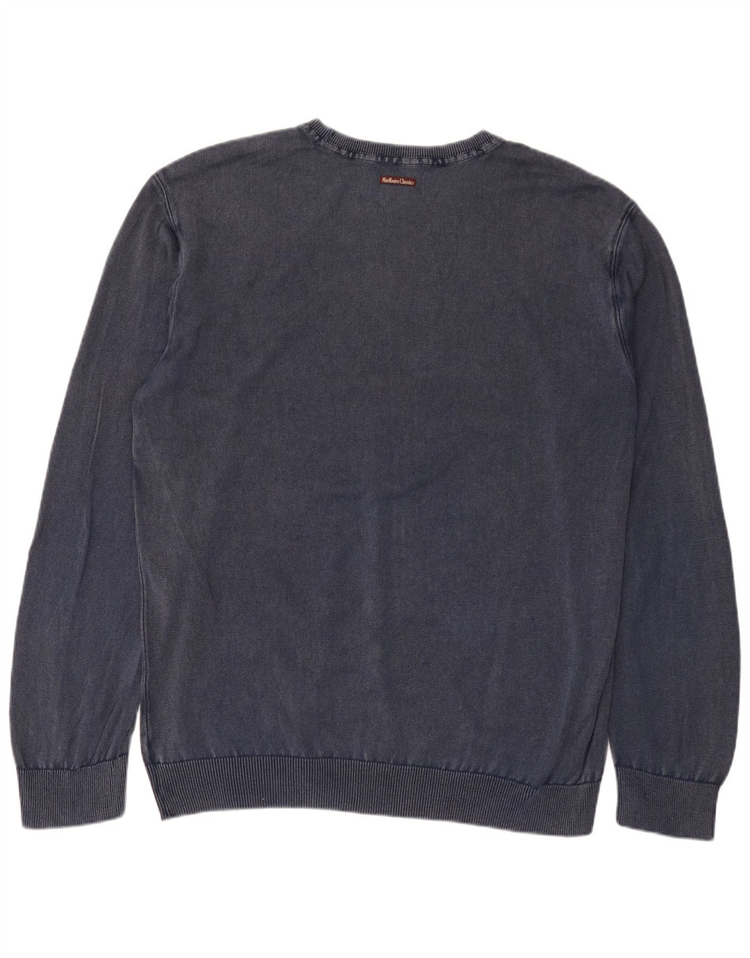 Męski sweter z okrągłym dekoltem Marlboro Classics 3XL granatowy
