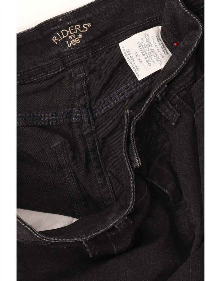 Damskie jeansy Lee Riders Bootcut US 12 Large W32 L21 Czarna bawełna