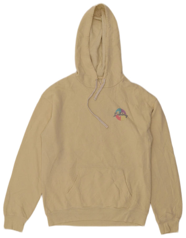 Billabong Mens Graphic Hoodie Jumper Small Yellow
