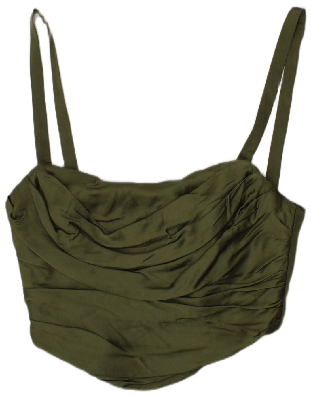 Damski gorsetowy top Zara, mały, khaki