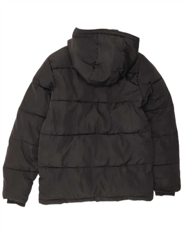 Chłopięca wyściełana kurtka z kapturem i kapturem Lyle & Scott 14-15 lat, czarna, poliester