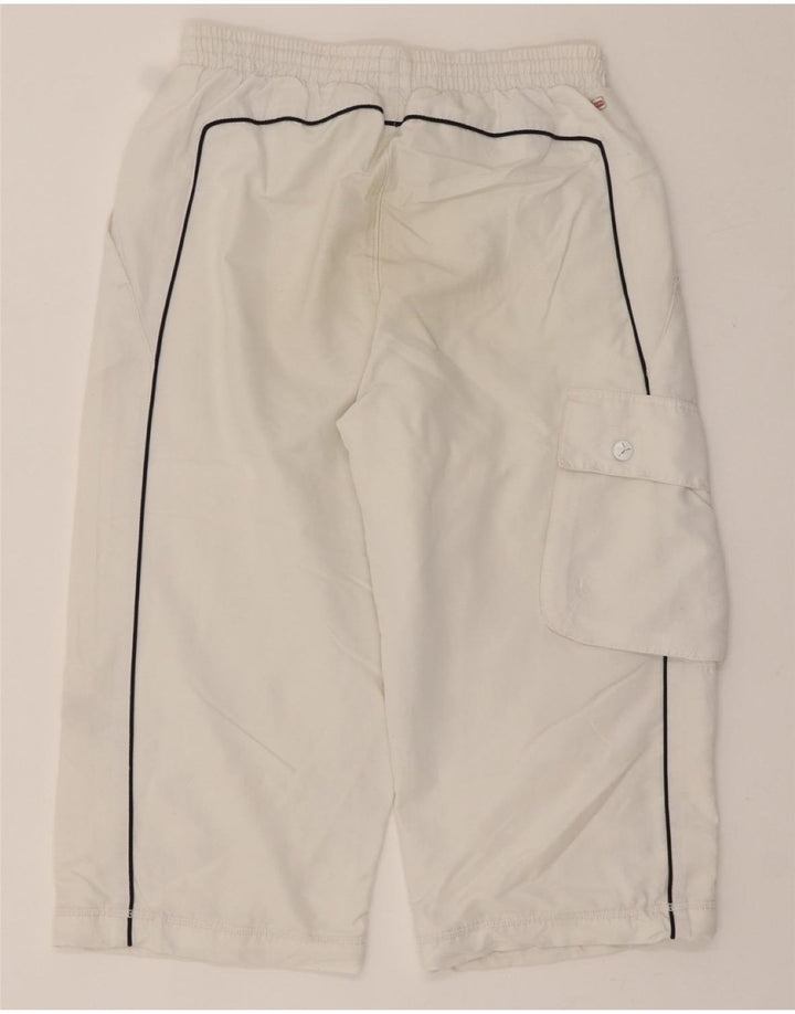 PUMA Boys Capri Cargo Tracksuit Trousers 13-14 Years White Vintage Puma and Second-Hand Puma from Messina Hembry 