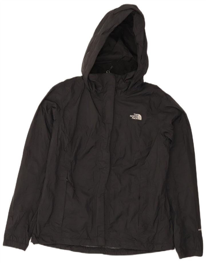 Damska kurtka przeciwdeszczowa z kapturem The North Face UK 14, średni czarny nylon