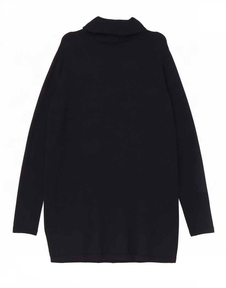 Sweter damski Zara z otwartym kardiganem UK 12, średni granatowy