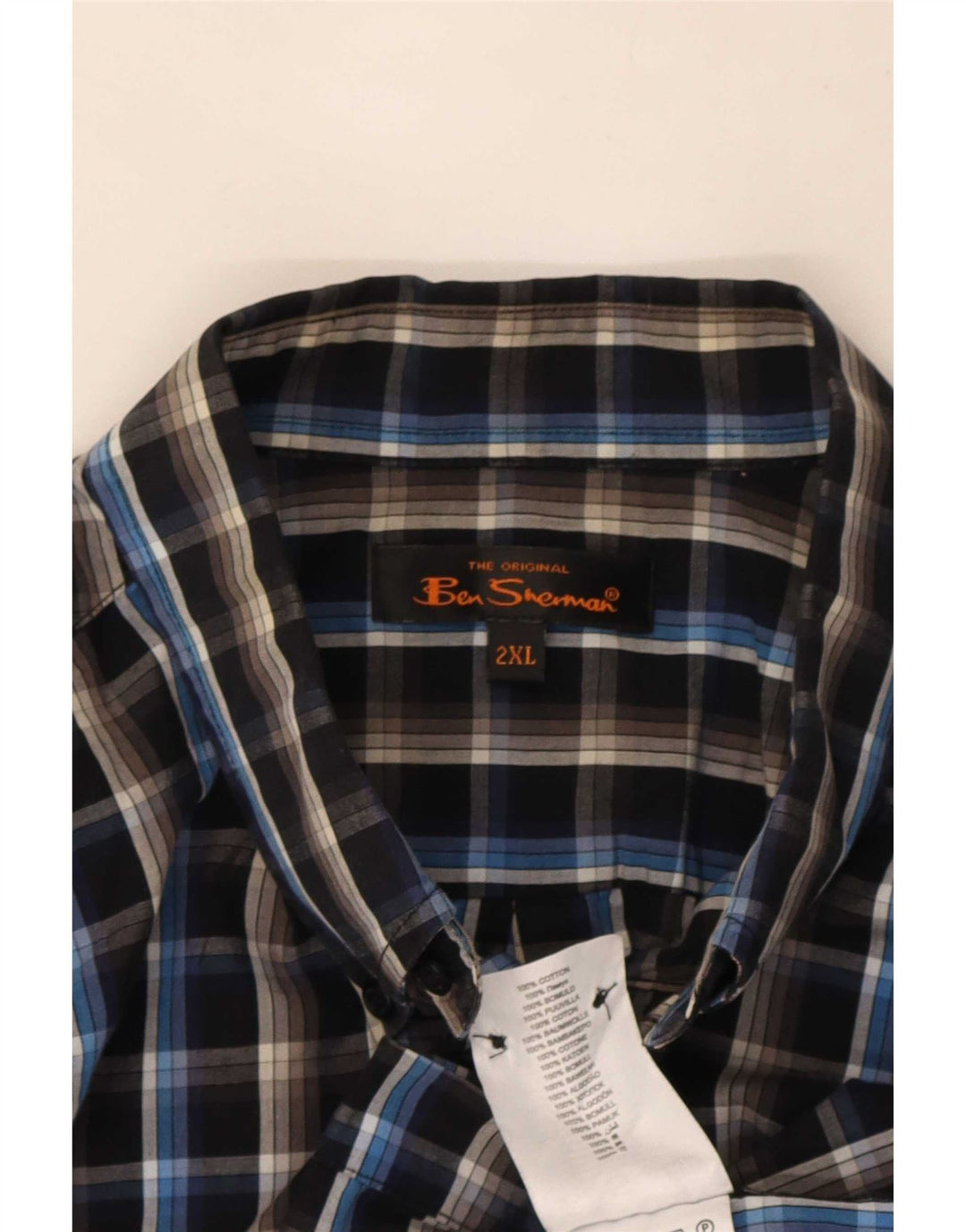 Koszula męska Ben Sherman 2XL, bawełniana w czarną kratkę