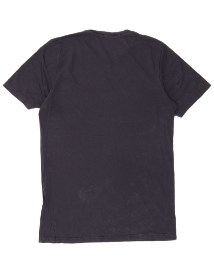 Męski T-shirt z grafiką Jack & Jones, średni, granatowy, bawełniany