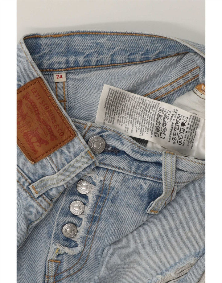 Damskie spodenki jeansowe Levi's w trudnej sytuacji W24 XS, niebieska bawełna