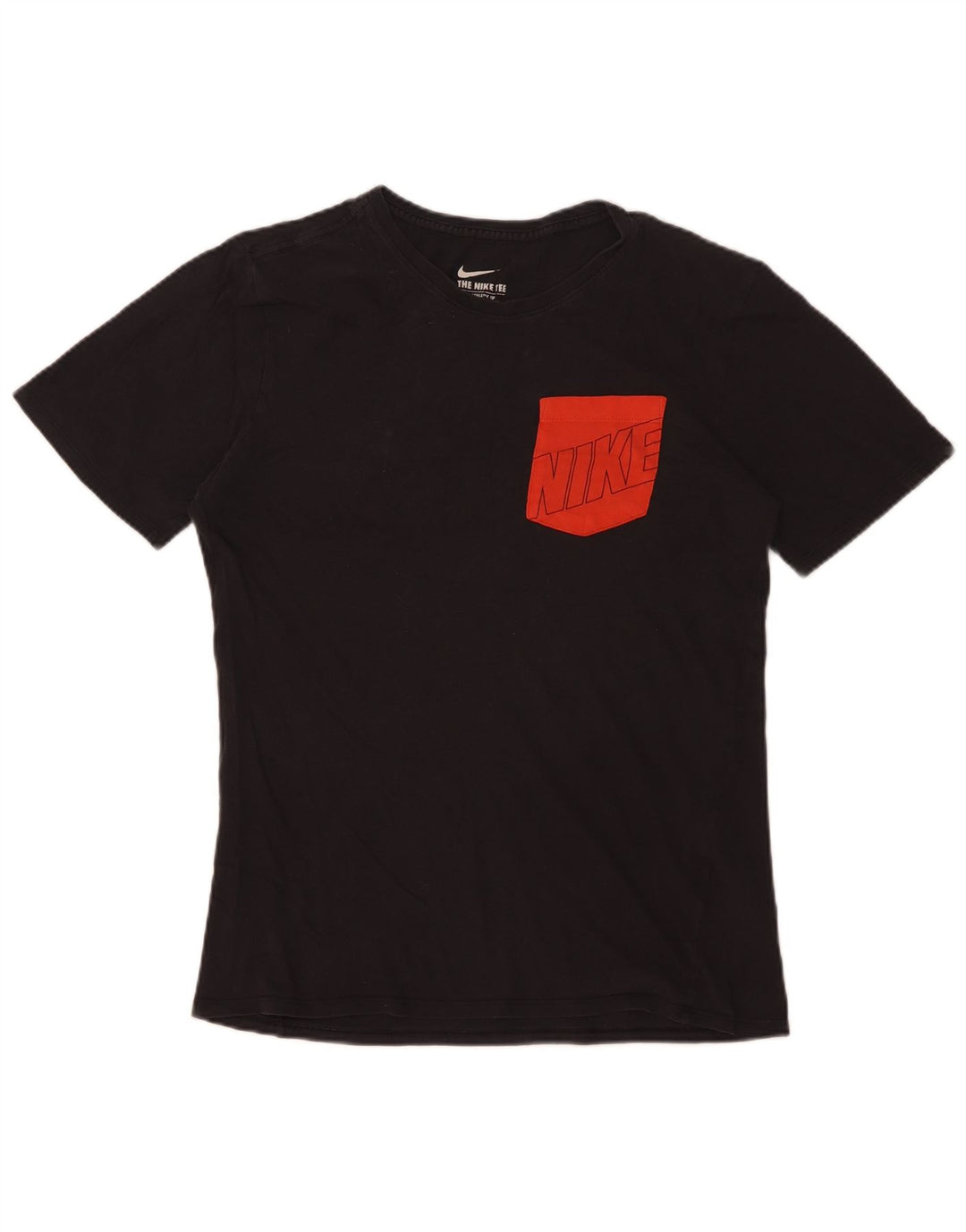Męski T-shirt Nike o sportowym kroju z grafiką, mały, czarny, bawełniany
