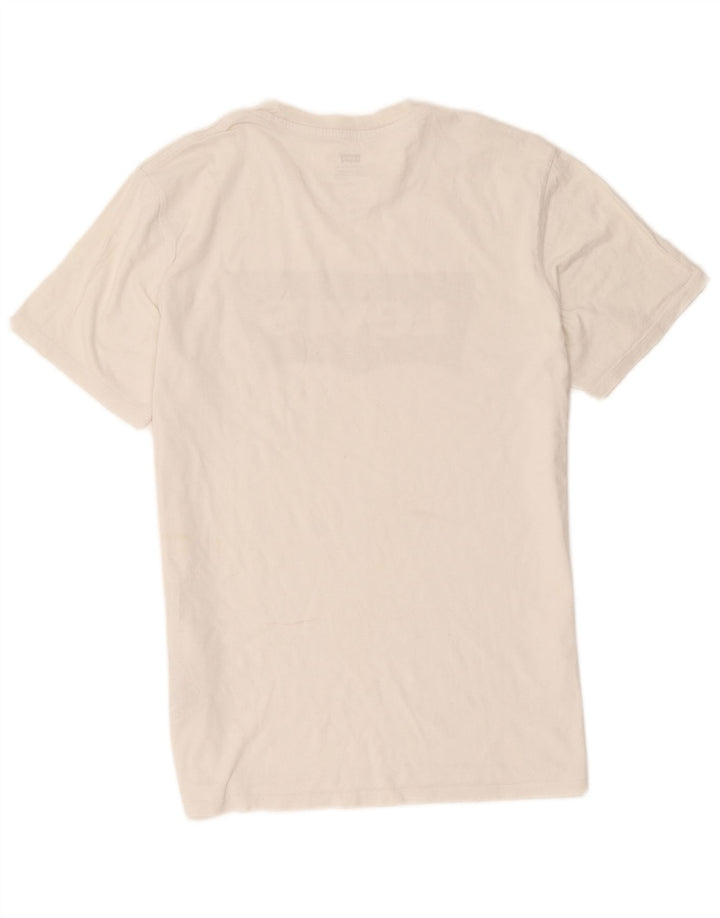 Męski T-shirt z grafiką Levi's, duży, biały, bawełniany