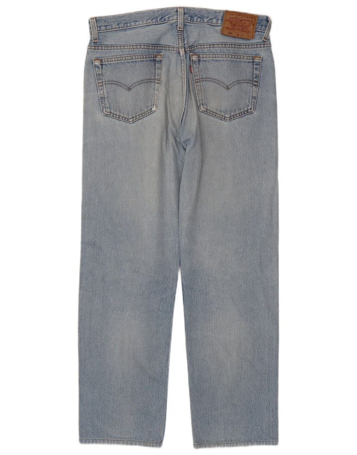 Męskie jeansy Levi's 501 w trudnej sytuacji W34 L29 Niebieska bawełna