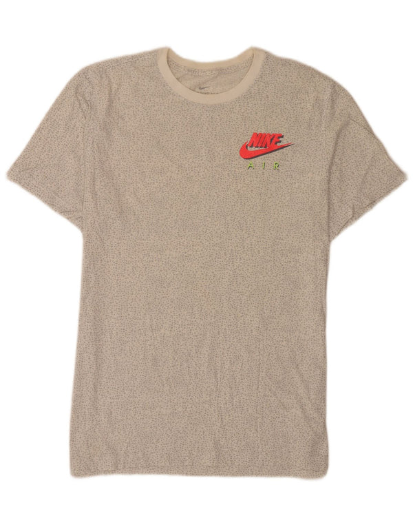 Damska koszulka Nike Regular Graphic Top UK 14, duża, szara, bawełniana w cętki
