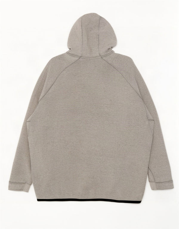 Męski sweter z kapturem i zamkiem błyskawicznym Nike XL, szara bawełna