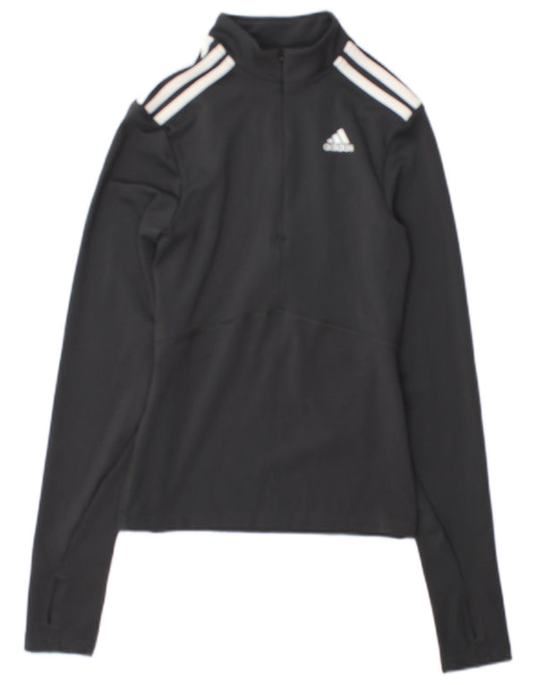 Damski dres Adidas z zamkiem błyskawicznym na szyi, UK 4/6 XS, szary, blok kolorów