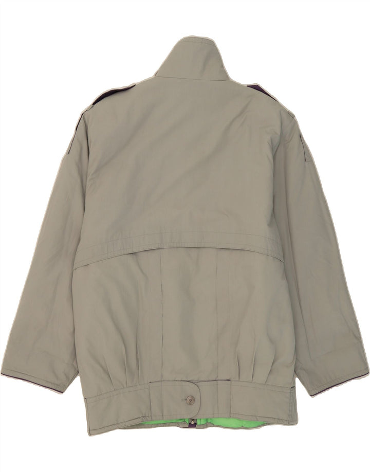 VINTAGE Womens Windbreaker Jacket UK 20 2XL Grey Vintage Vintage and Second-Hand Vintage from Messina Hembry 