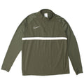 Męski dres Nike Dri Fit z zamkiem błyskawicznym i dużym zielonym poliestrem