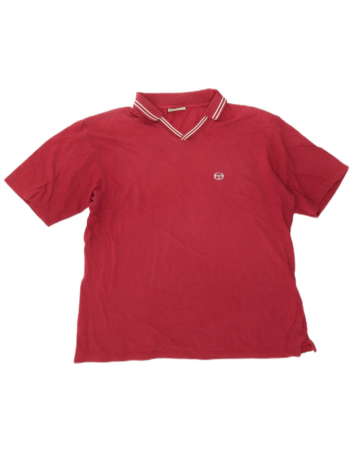 Męska koszulka polo Sergio Tacchini XL, bordowa