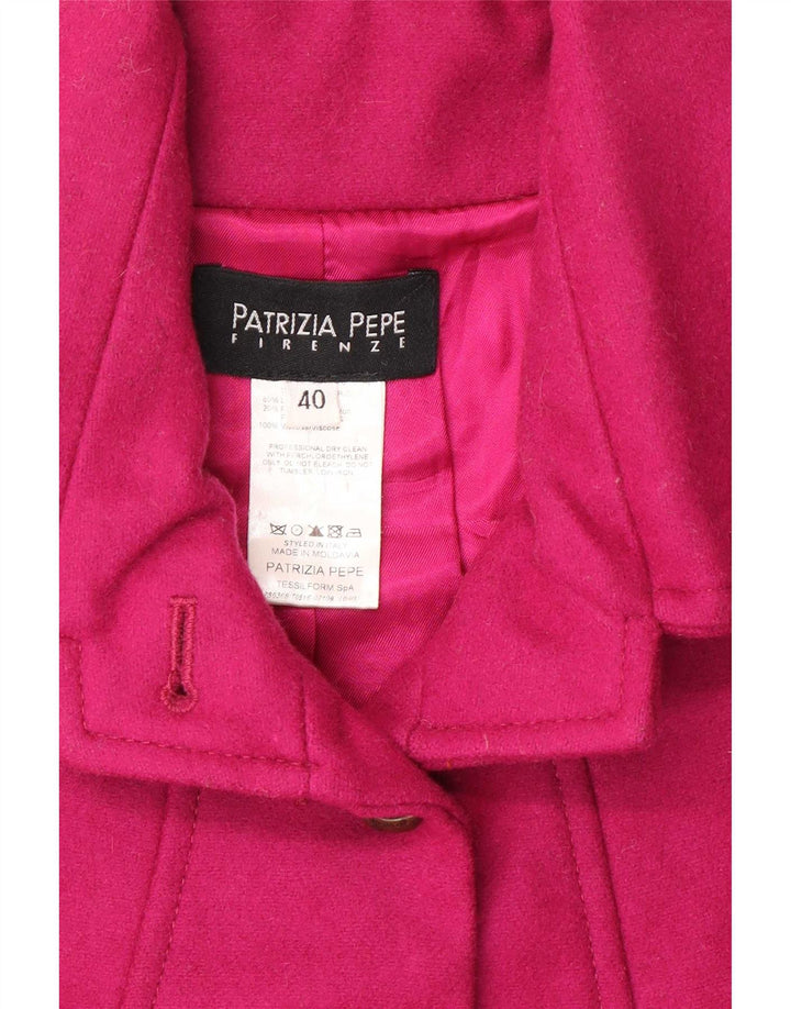 Patrizia Pepe Płaszcz damski IT 40 Small Pink Wool