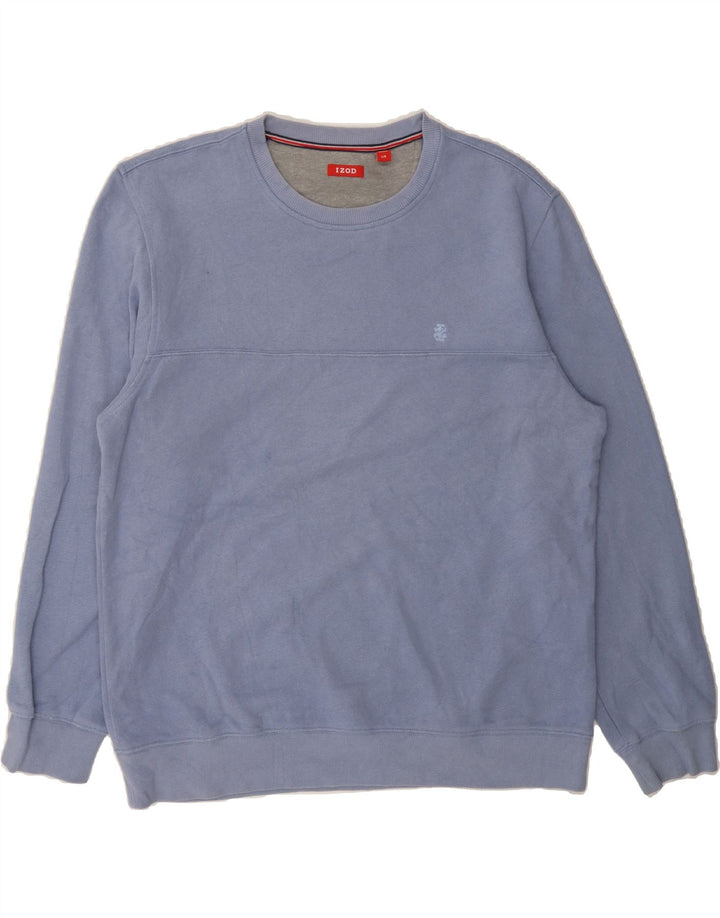 IZOD Mens Sweatshirt Jumper Large Blue Vintage Izod and Second-Hand Izod from Messina Hembry 
