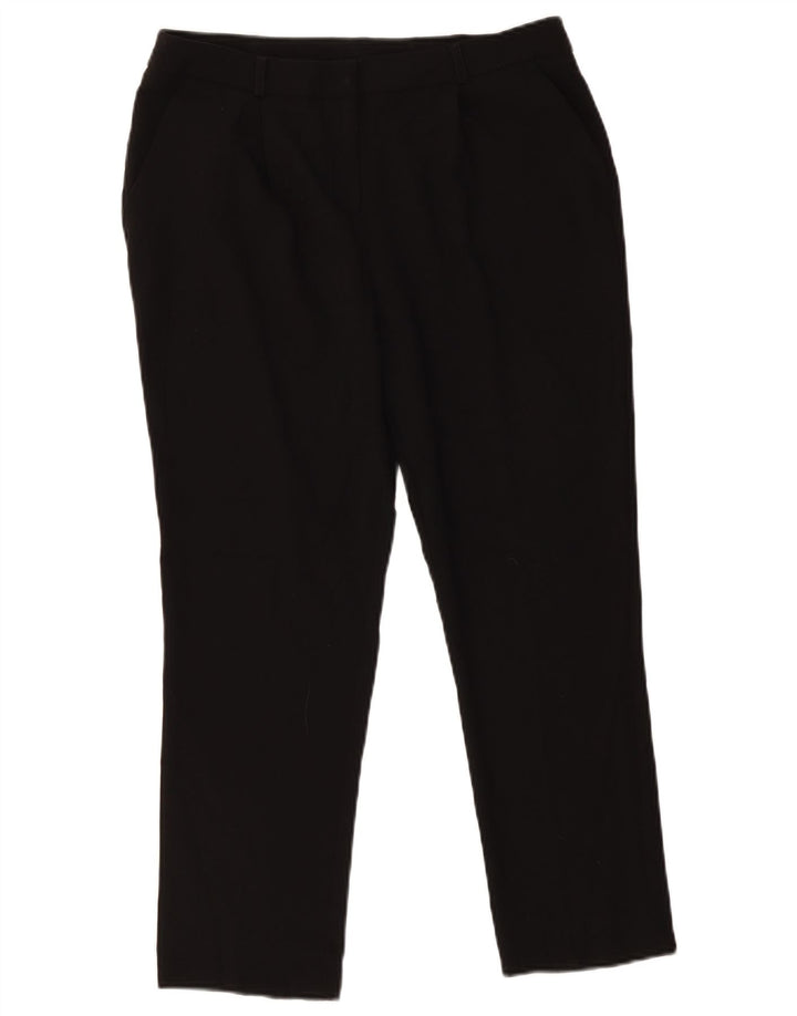 Spodnie damskie M&Co Slim Chino UK 12 Medium W32 L25 Czarny poliester