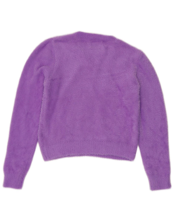 MASSIMO DUTTI Damski sweter z okrągłym dekoltem, UK 10, mały fiolet