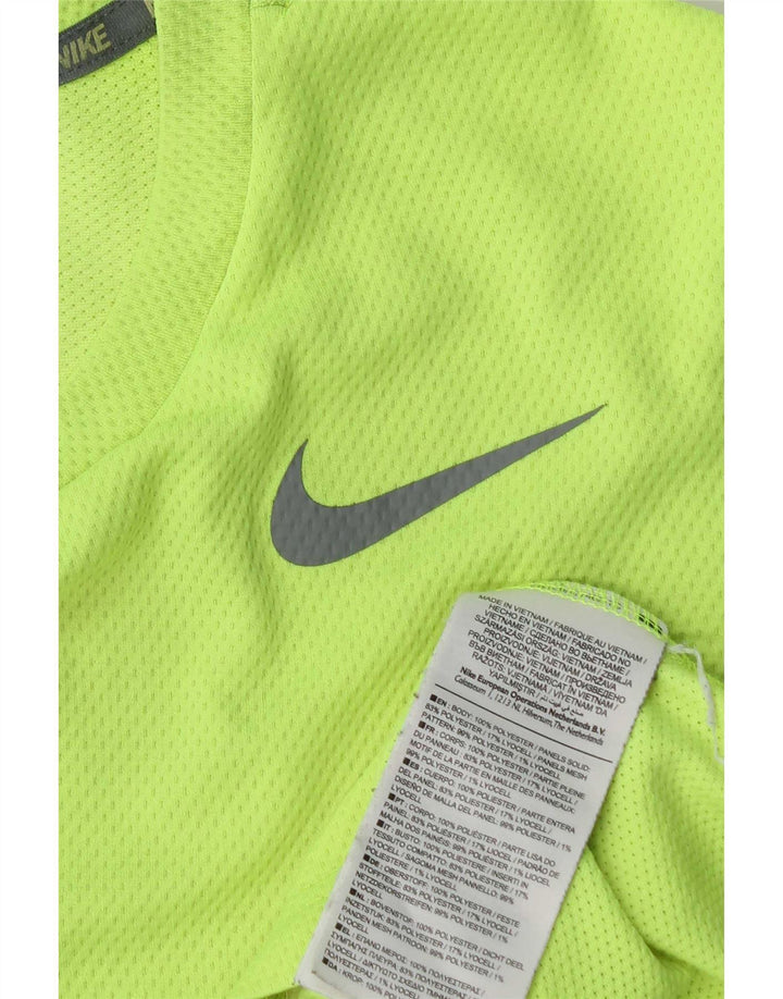 Męska koszulka Nike Dri Fit Top z poliestru w kolorze średniej zieleni