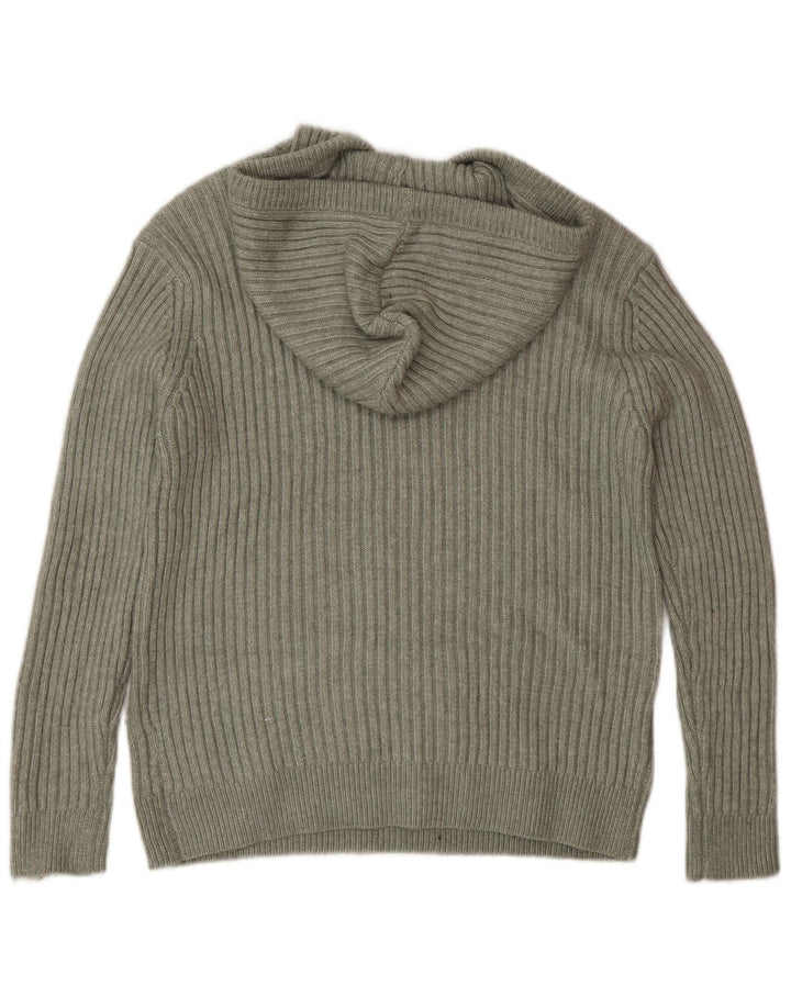 Marks & Spencer Damski sweter z kapturem, UK 14, średni zielony poliester